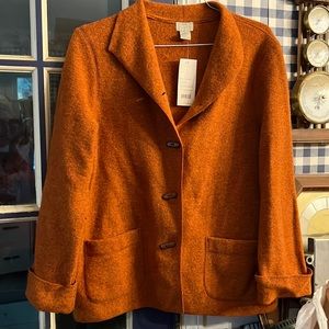 NWT Sigrid Olsen Wool Sweater Jacket